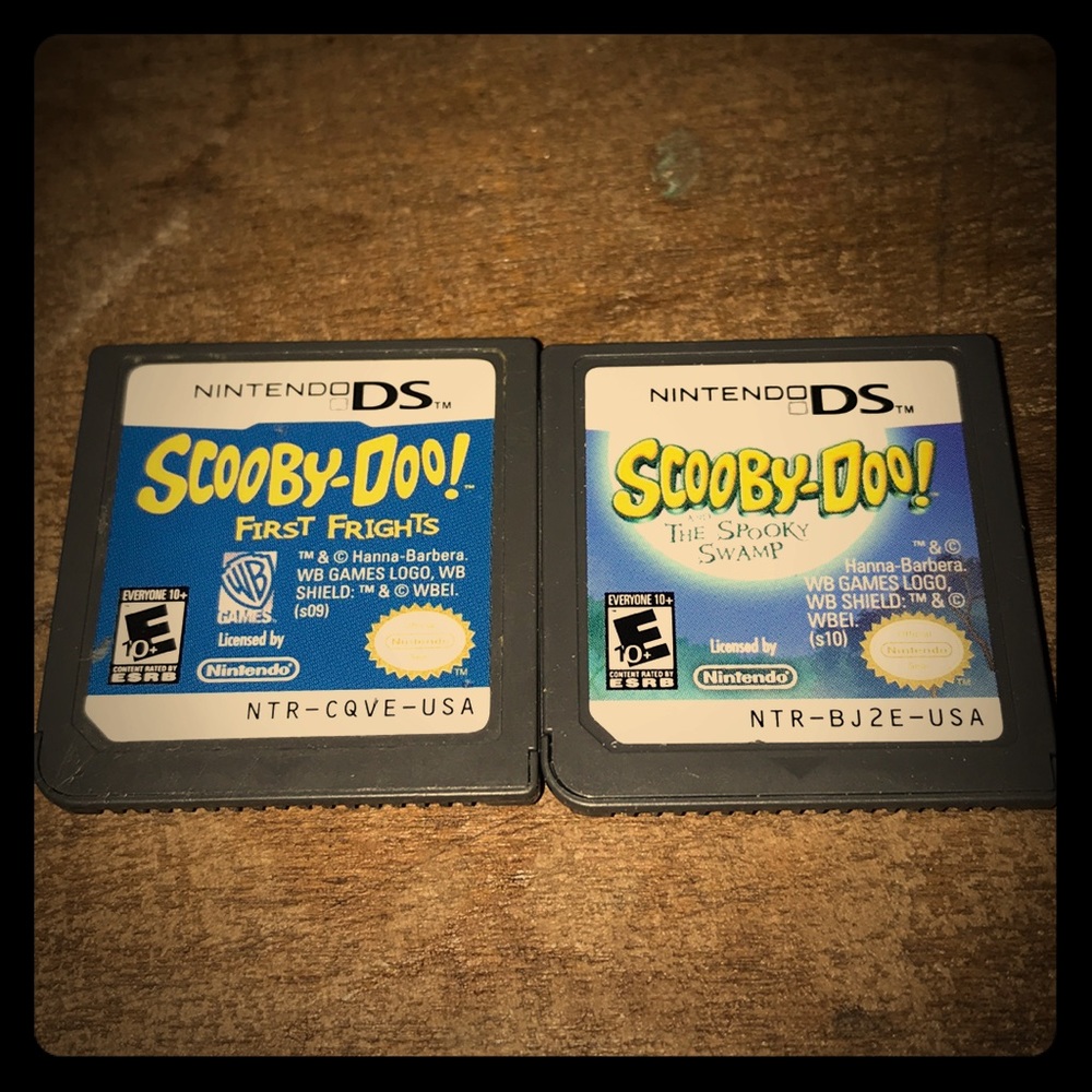 Two scooby doo DS games